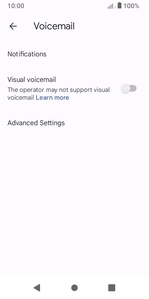Press Advanced Settings.