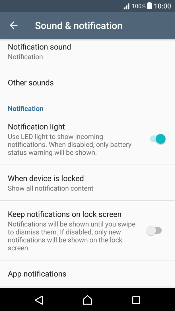 Press App notifications. Press App notifications.