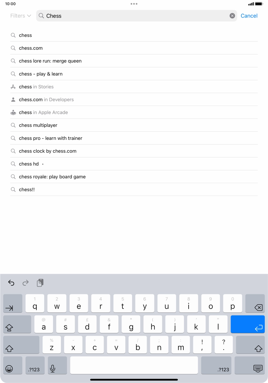 Key in the name or subject of the required app and press enter. Key in the name or subject of the required app and press enter.