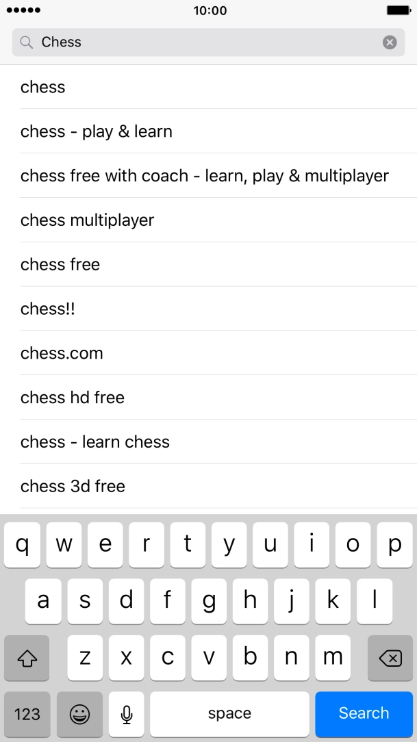 Press Search.