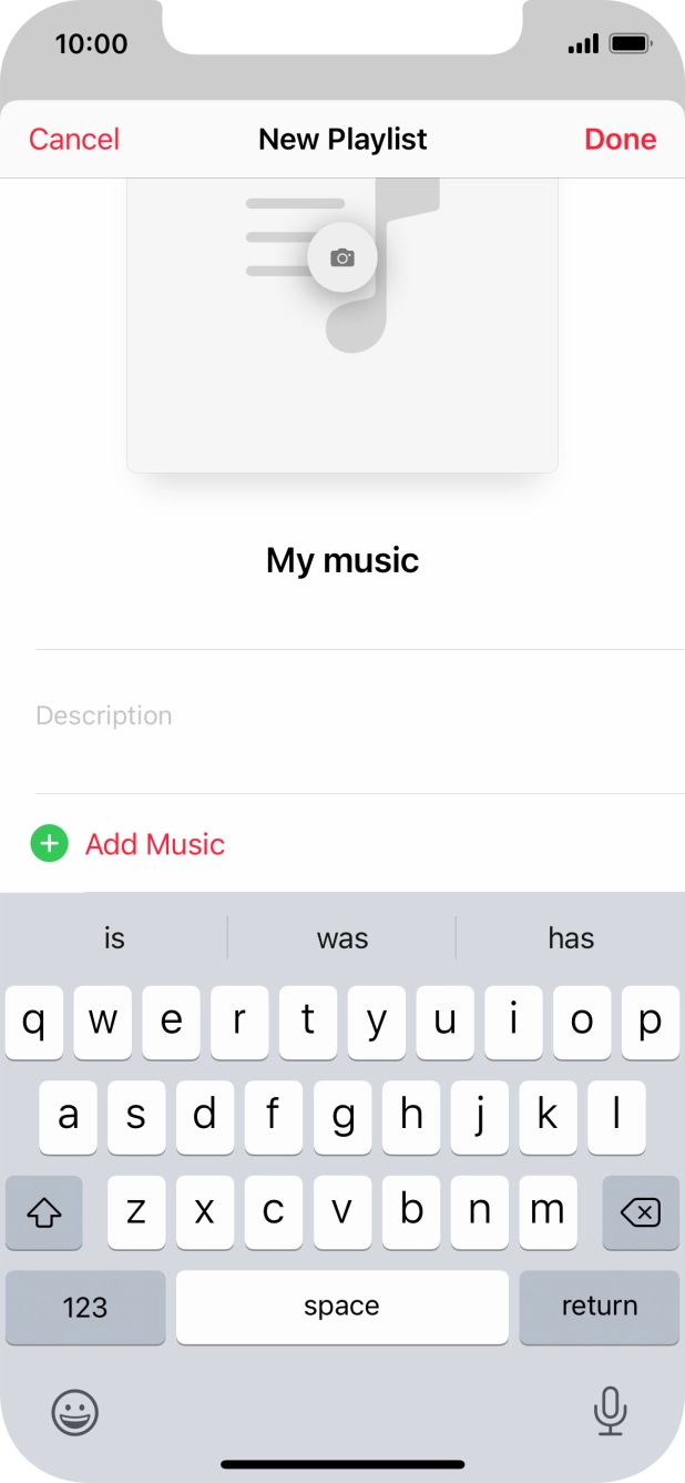 Press Add Music.