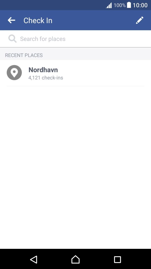 Press the search field and key in the required search word.