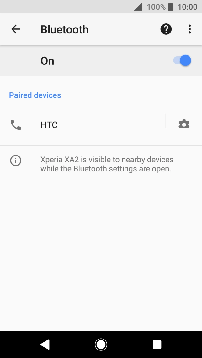 Press the Home key to return to the home screen.