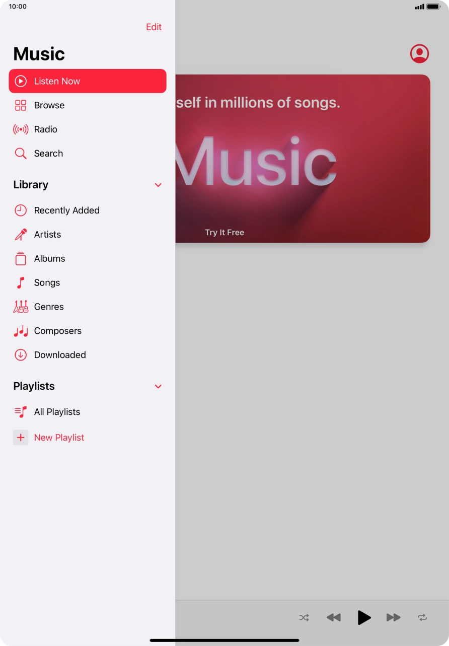 Press New Playlist.