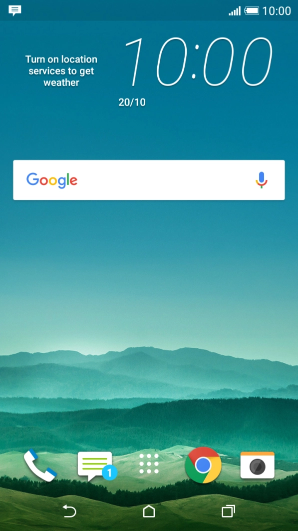 The text/picture message icon shows that you've received a new text or picture message.