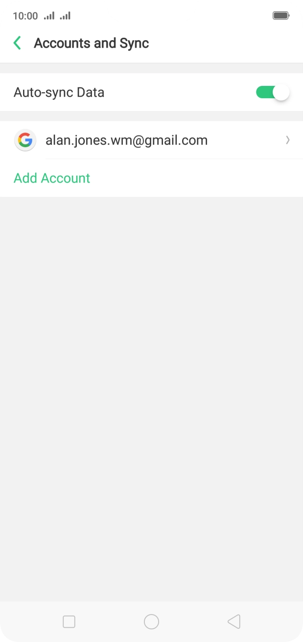 Press Add Account. Press Add Account.