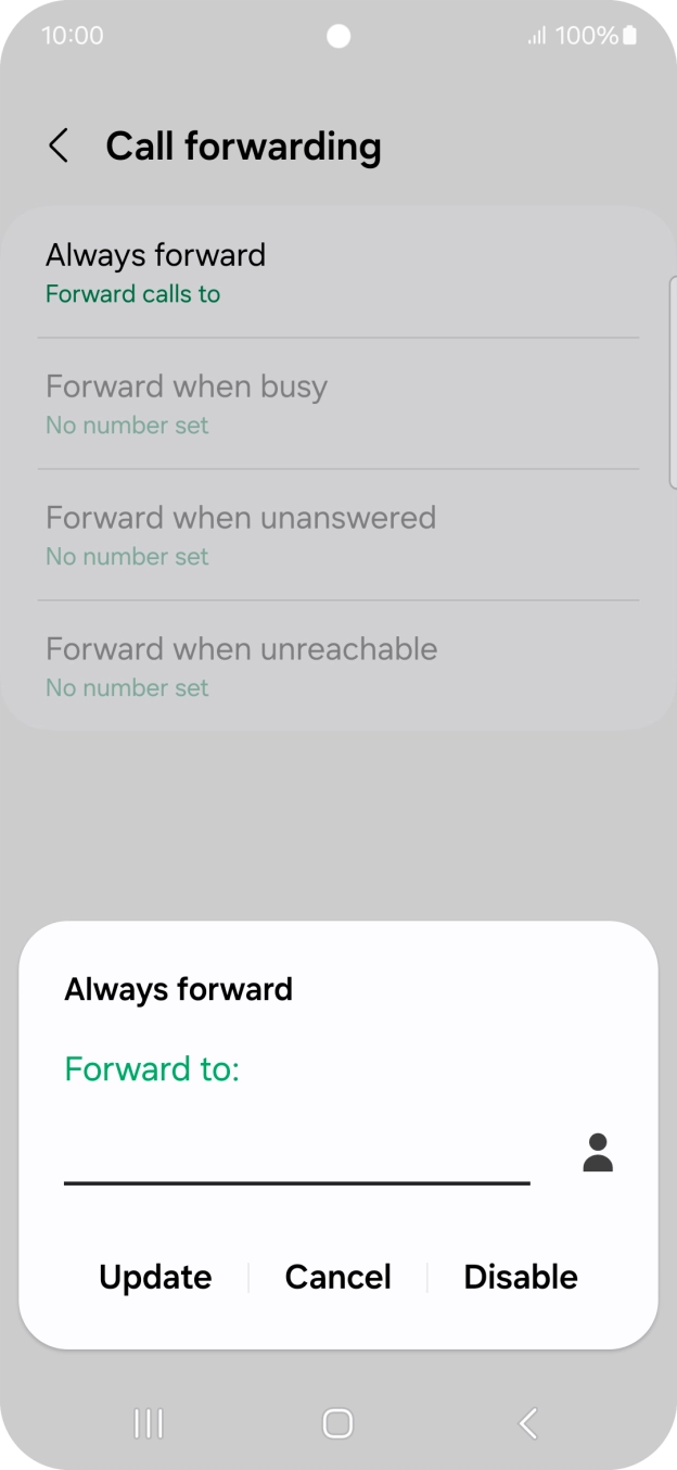 Press Disable.