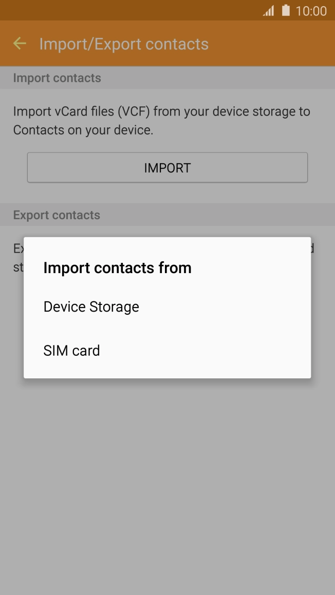 Press SIM card. Press SIM card.