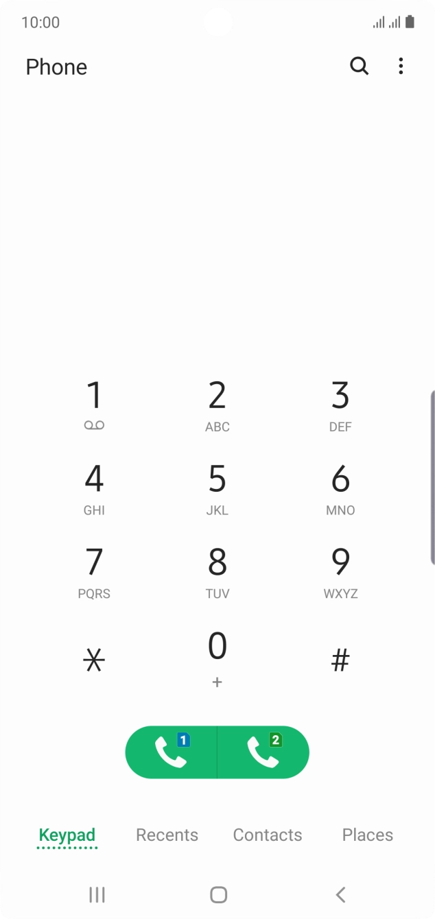 Press the menu icon. Press the menu icon.