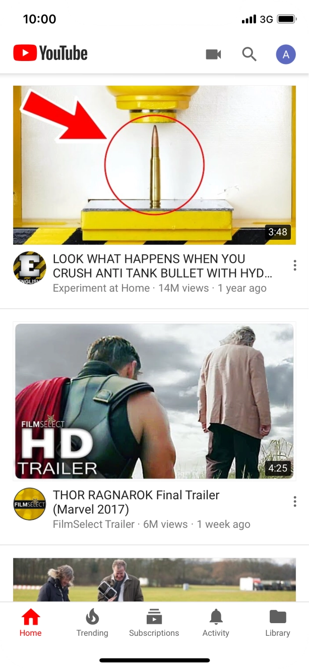 Press the search icon. Press the search icon.