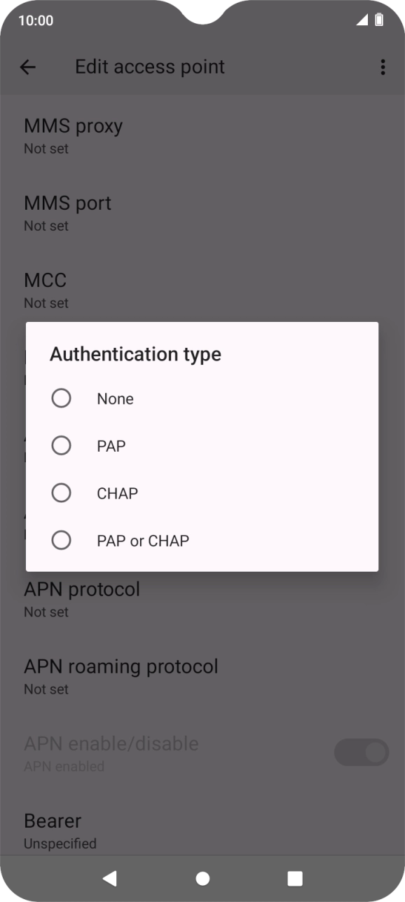 Press None. Press None.