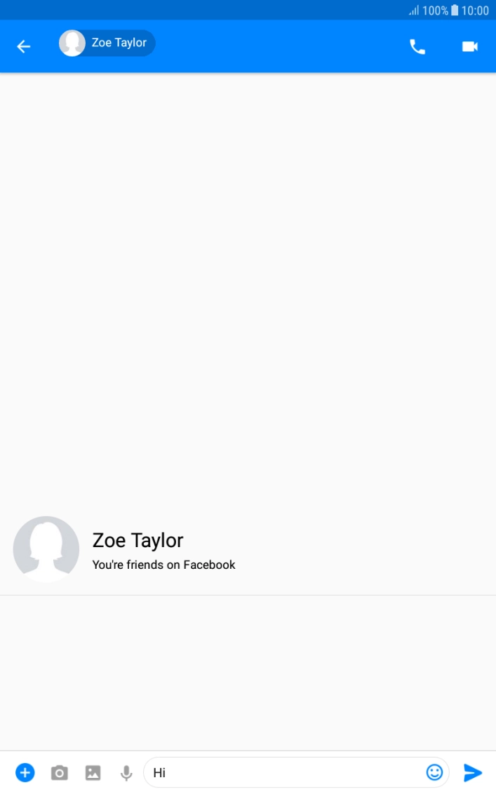 Write the required message and press the send icon. Write the required message and press the send icon.