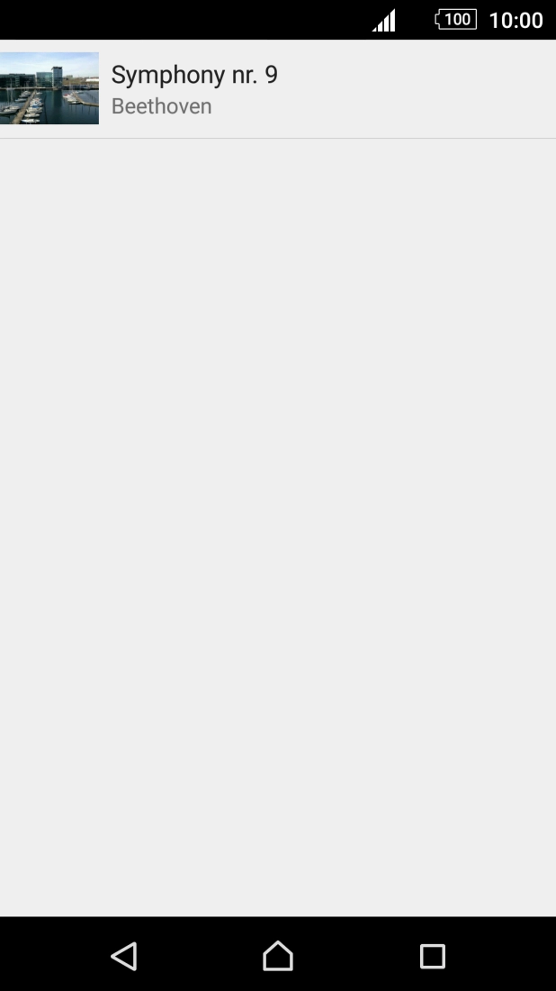 Press the required audio file. Press the required audio file.