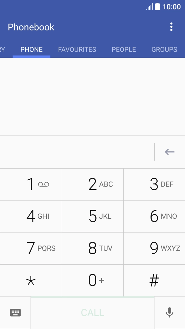 Press and hold the required number key until the number is called.