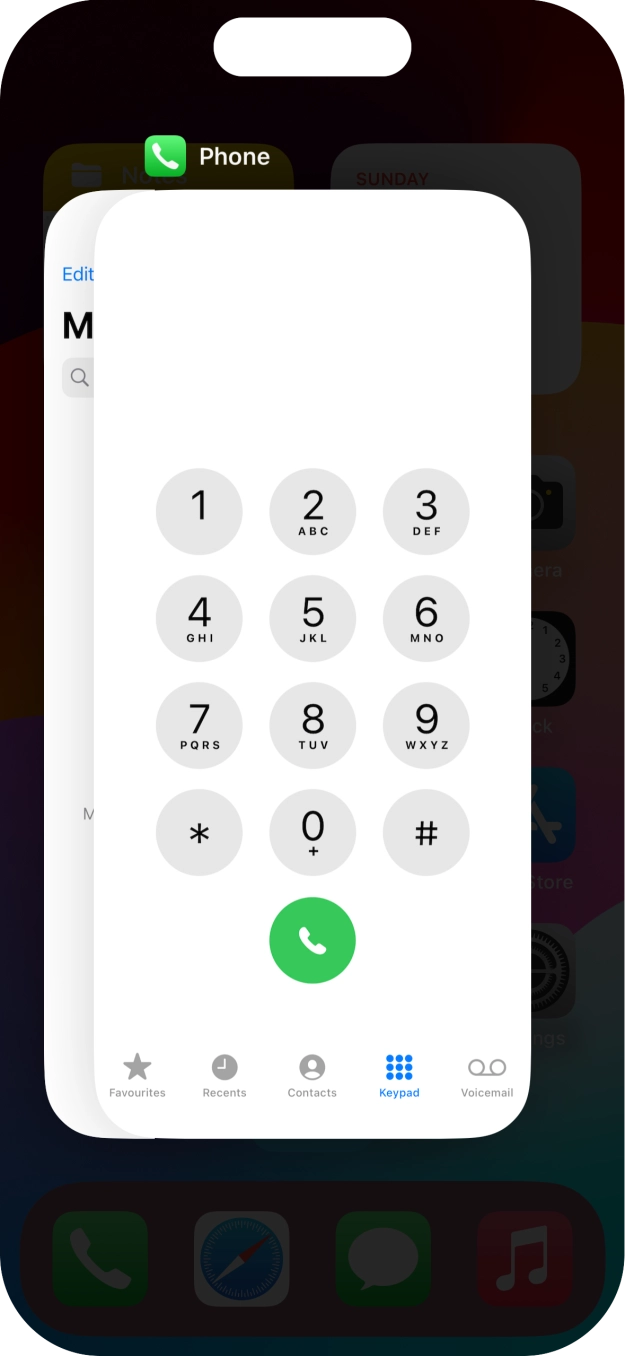Slide upwards on the required application to end it. Slide upwards on the required application to end it.