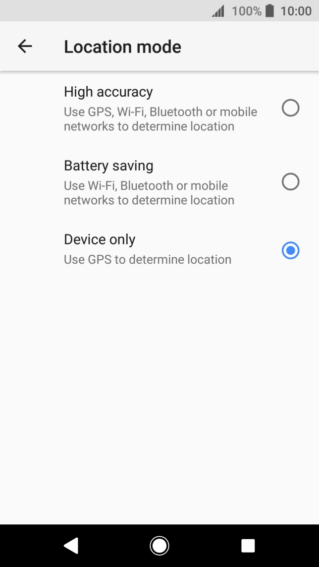 If you select High accuracy, your phone can find your exact position using the GPS satellites, the mobile network and nearby Wi-Fi networks. Satellite-based GPS requires a clear view of the sky. If you select High accuracy, your phone can find your exact position using the GPS satellites, the mobile network and nearby Wi-Fi networks. Satellite-based GPS requires a clear view of the sky.