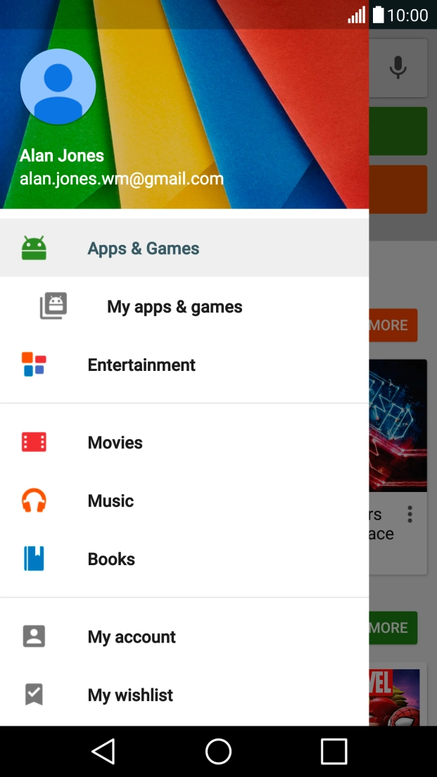Press My apps & games.
