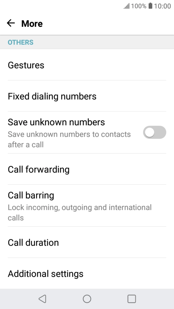 Press Additional settings. Press Additional settings.
