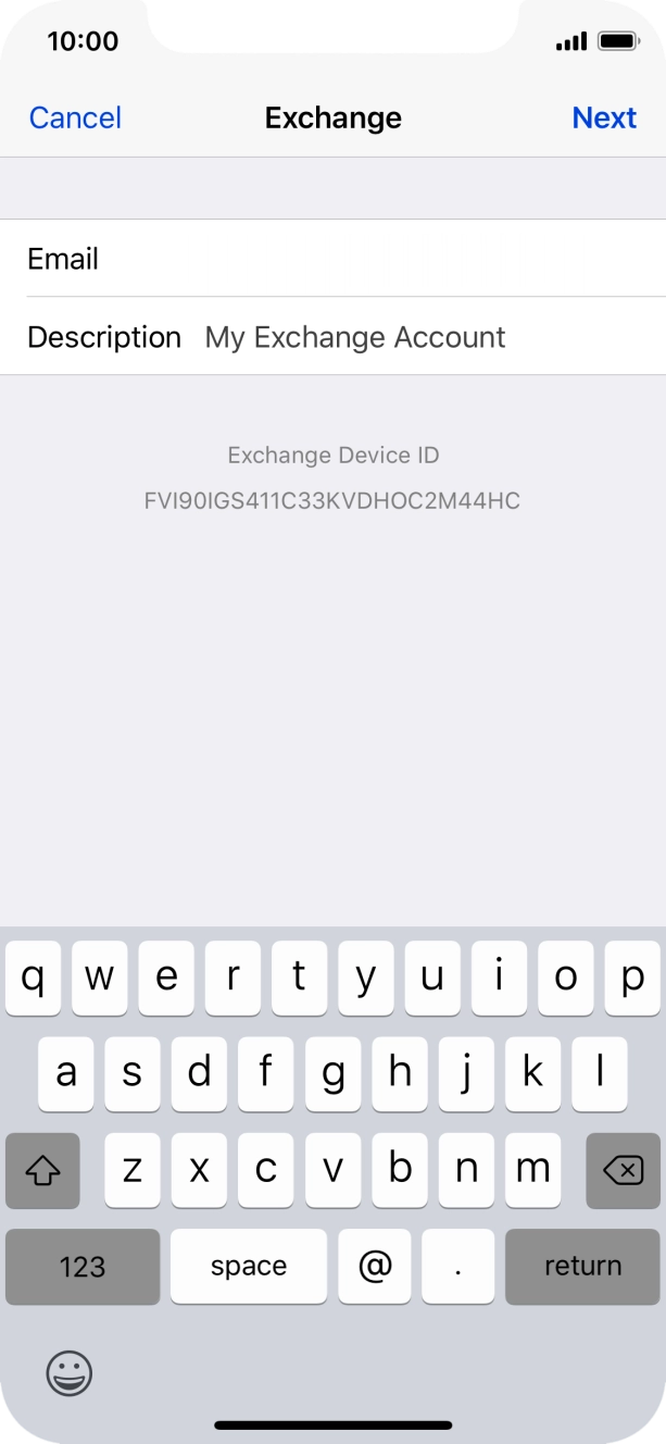 Press Description and key in the required name. Press Description and key in the required name.