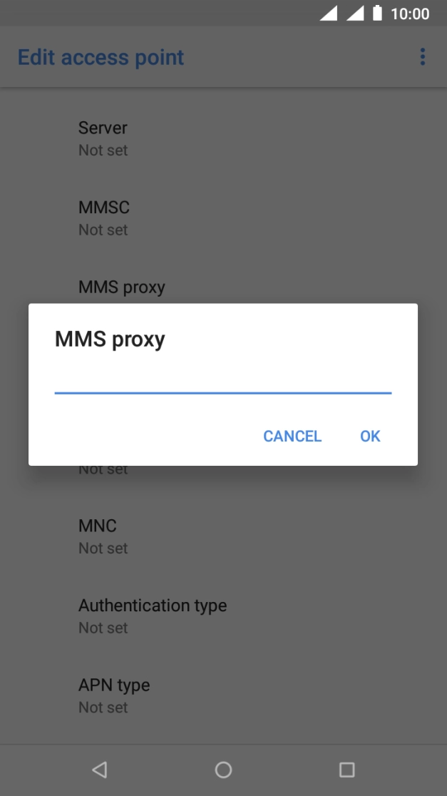 Key in 10.1.1.180 and press OK. Key in 10.1.1.180 and press OK.
