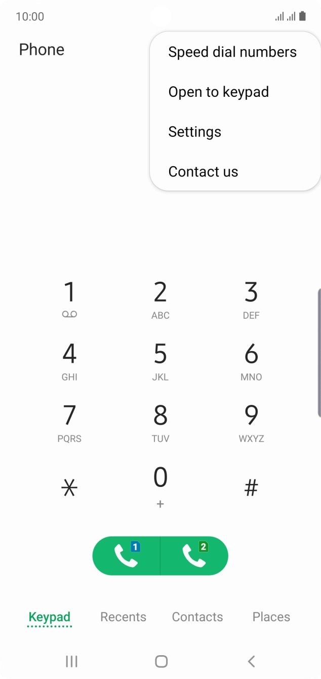 Press Settings. Press Settings.