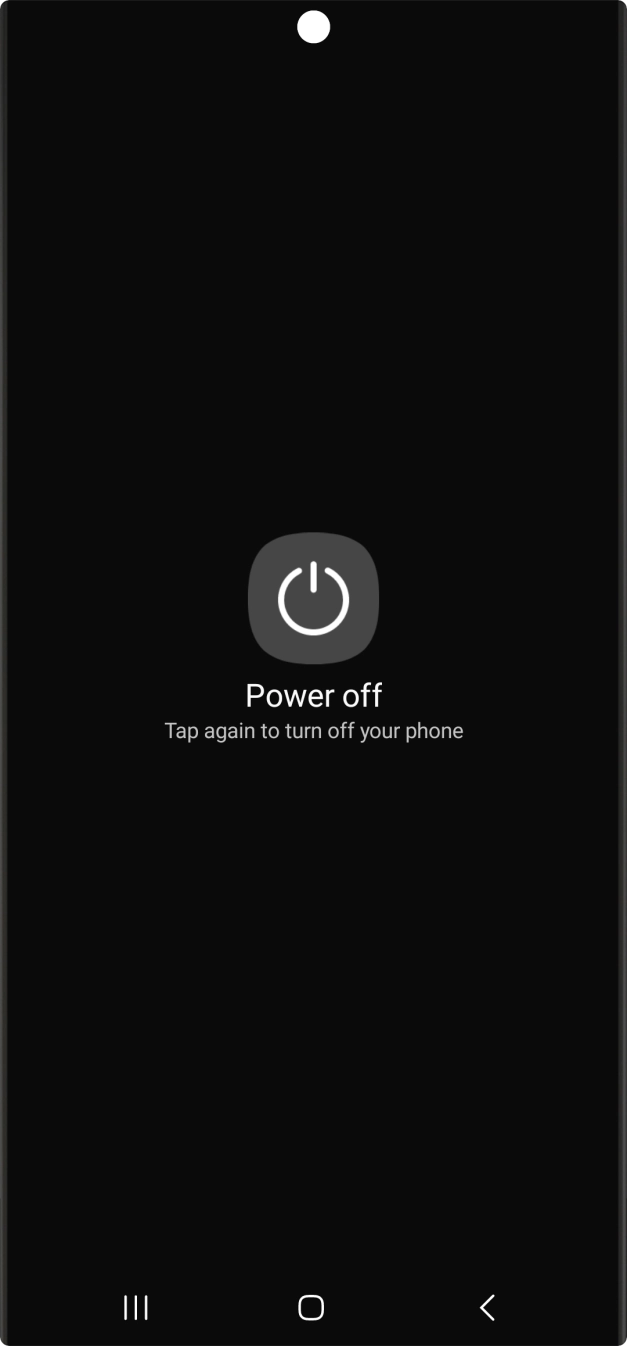 Press Power off.