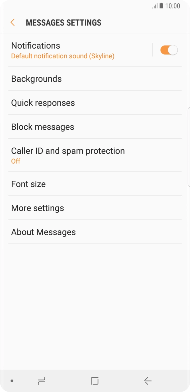 Press More settings. Press More settings.