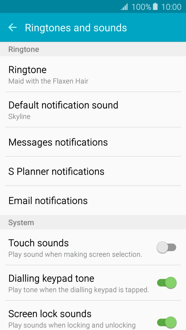 Press the Home key to return to the home screen.