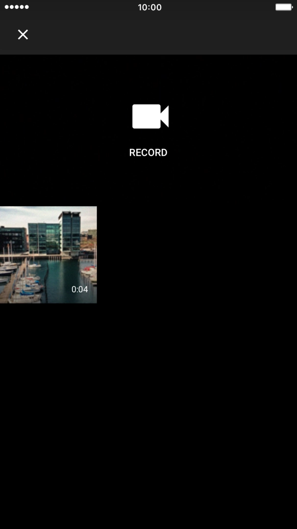 Press the required video clip. Press the required video clip.