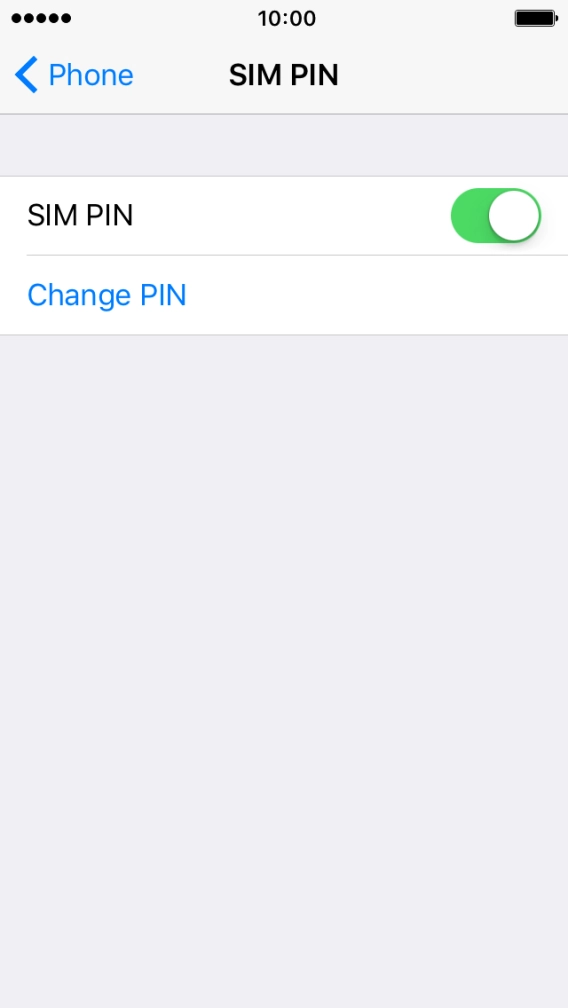 Press Change PIN. Press Change PIN.