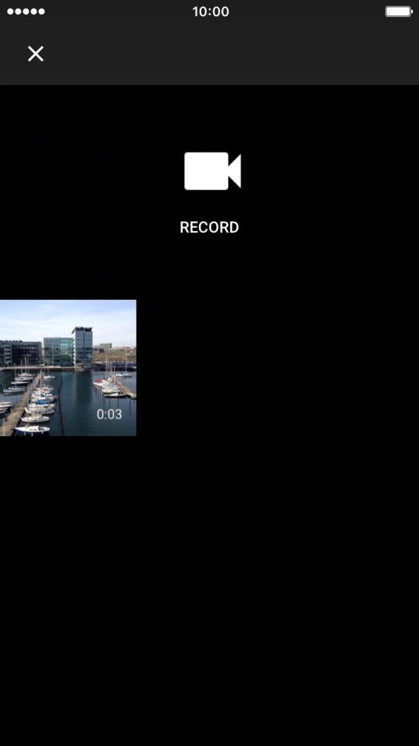 Press the required video clip. Press the required video clip.