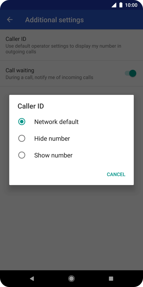 Press Show number to turn on caller identification. Press Show number to turn on caller identification.