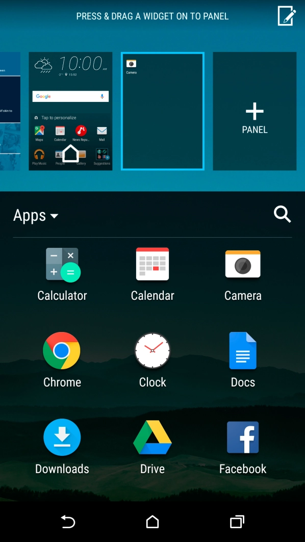 Press the Home key to return to the home screen.