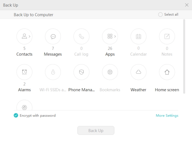 Click Select all. Click Select all.