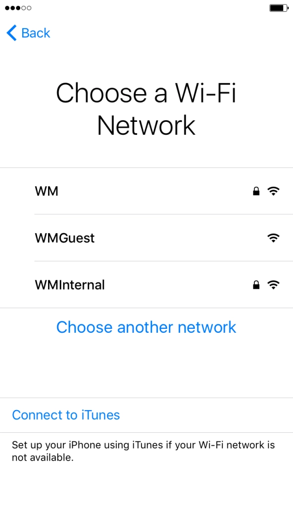 Press the required Wi-Fi network. Press the required Wi-Fi network.