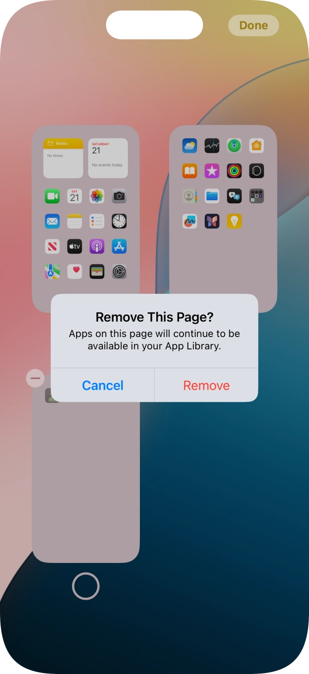 Press Remove. Press Remove.