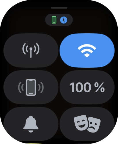 Press the required function to open an application or turn the function on or off.
