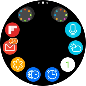 Press the email icon.