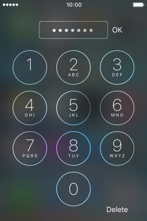Key in the PUK and press OK. Key in the PUK and press OK.