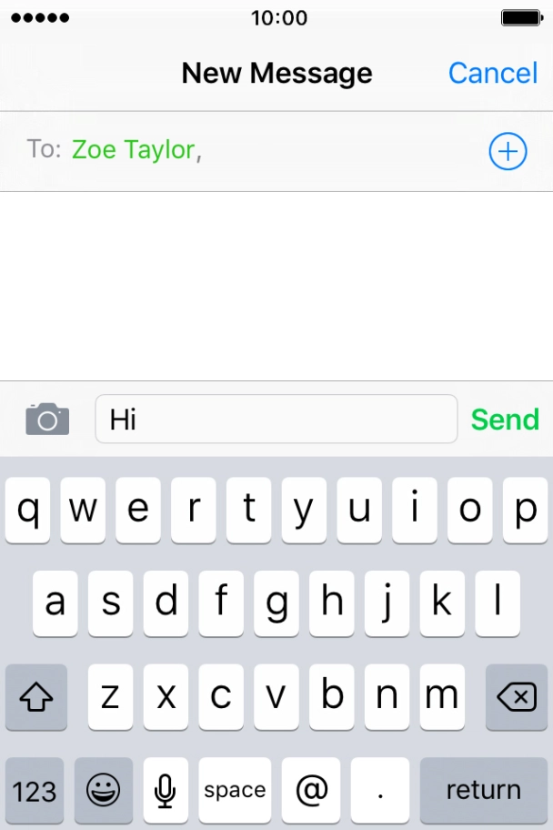 Press Send.