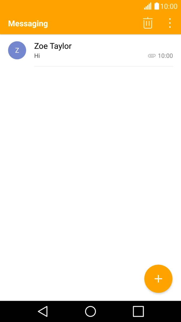 Press the new message icon. Press the new message icon.