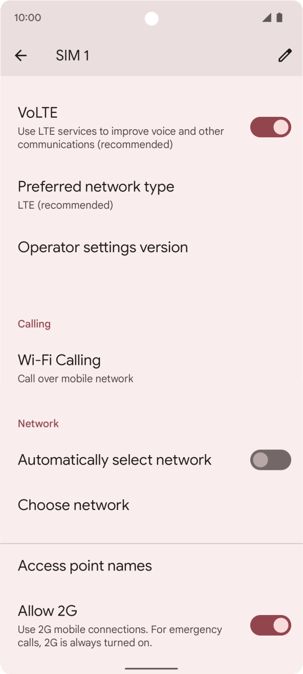Press the indicator next to Press the indicator next to