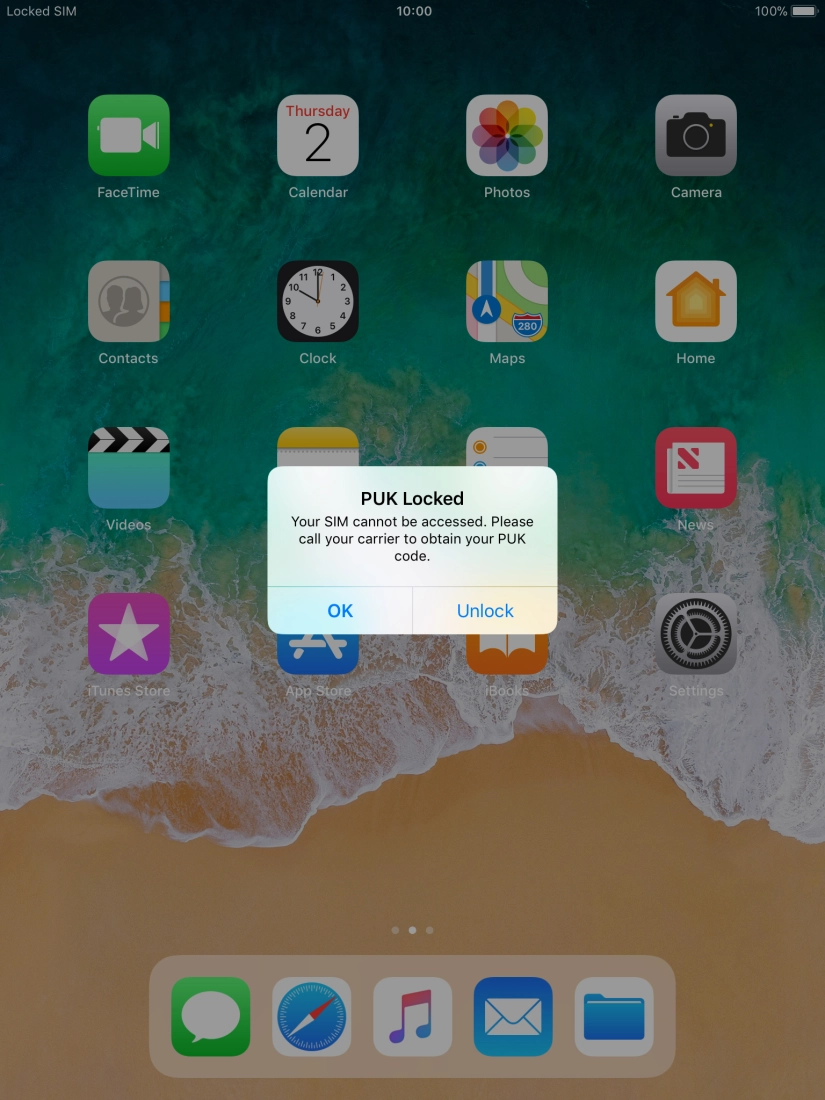 Press Unlock. Press Unlock.