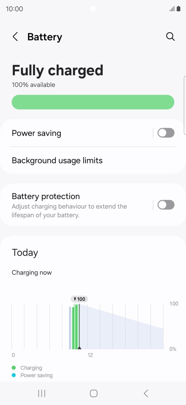 Press Power saving. Press Power saving.