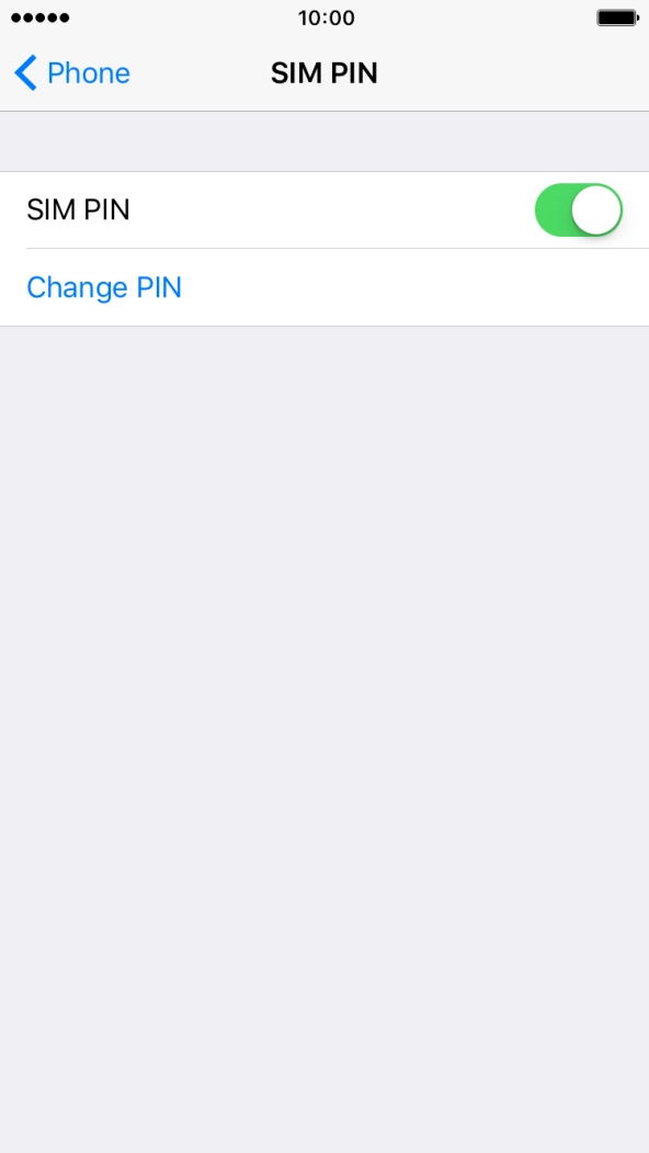 Press Change PIN. Press Change PIN.