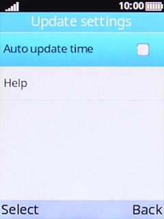 Select Auto update time.