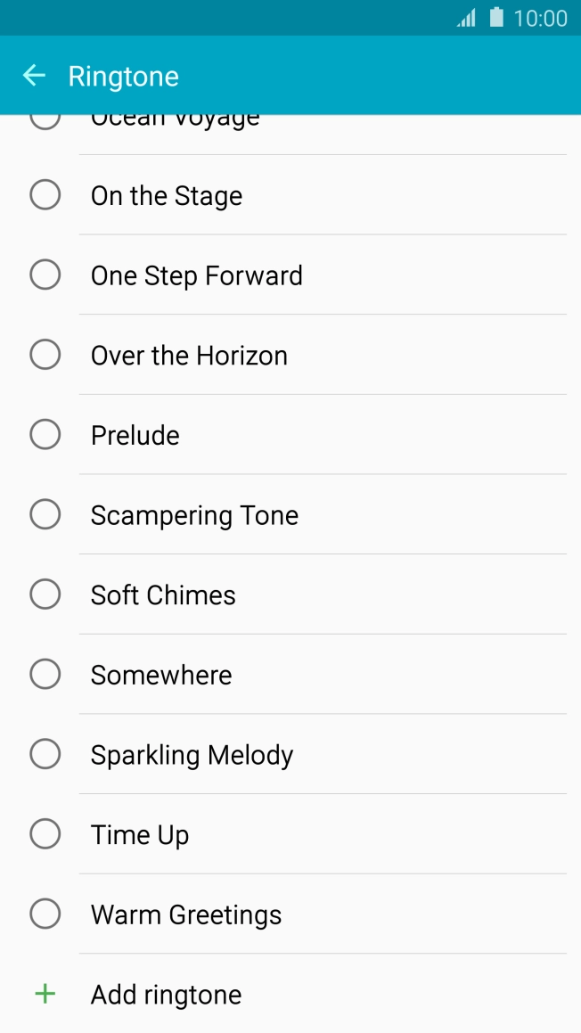 Press Add ringtone.