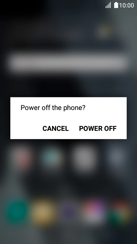 Press POWER OFF.