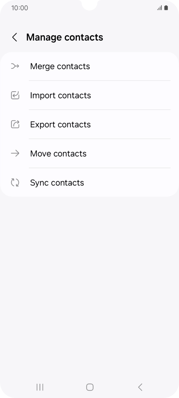 Press Import contacts. Press Import contacts.