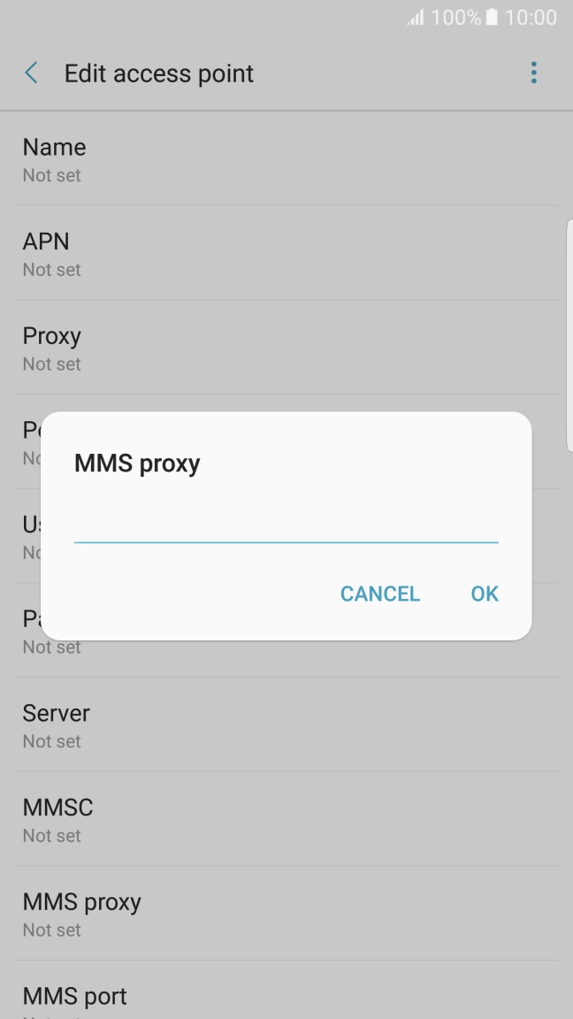 Key in 10.1.1.180 and press OK.
